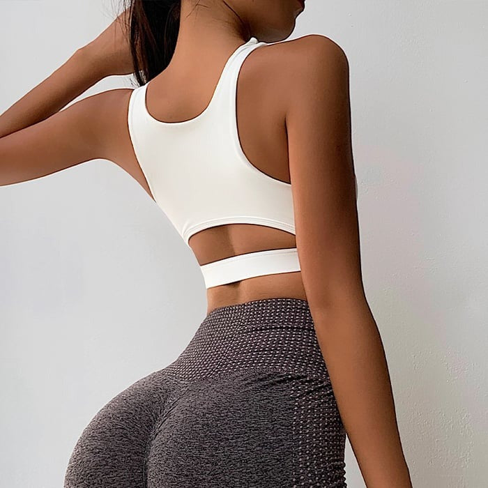 BREEHER Cut Out Quick Drying Sports Bras