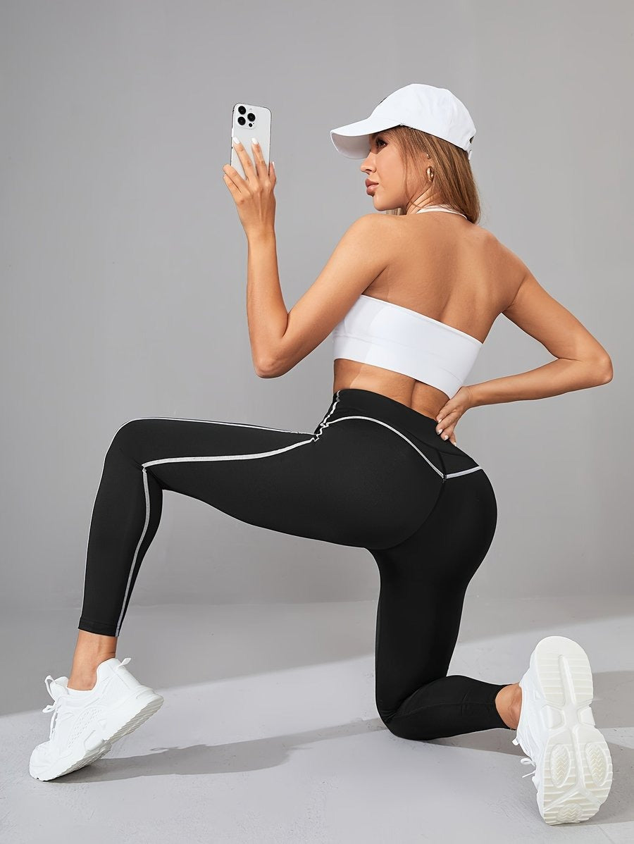 Sexy Stitching Hip-Lifting Yoga Leggings