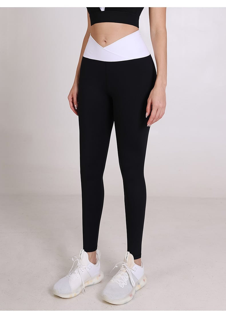 Female Color Blocking Fitness Leggings