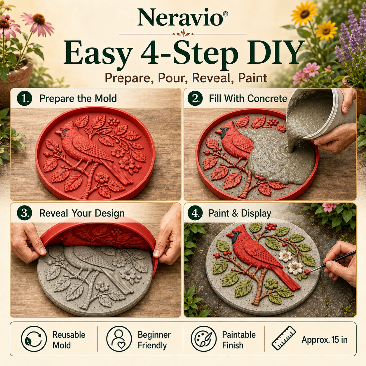 💥Garden Art Stepping Stone Mold💥