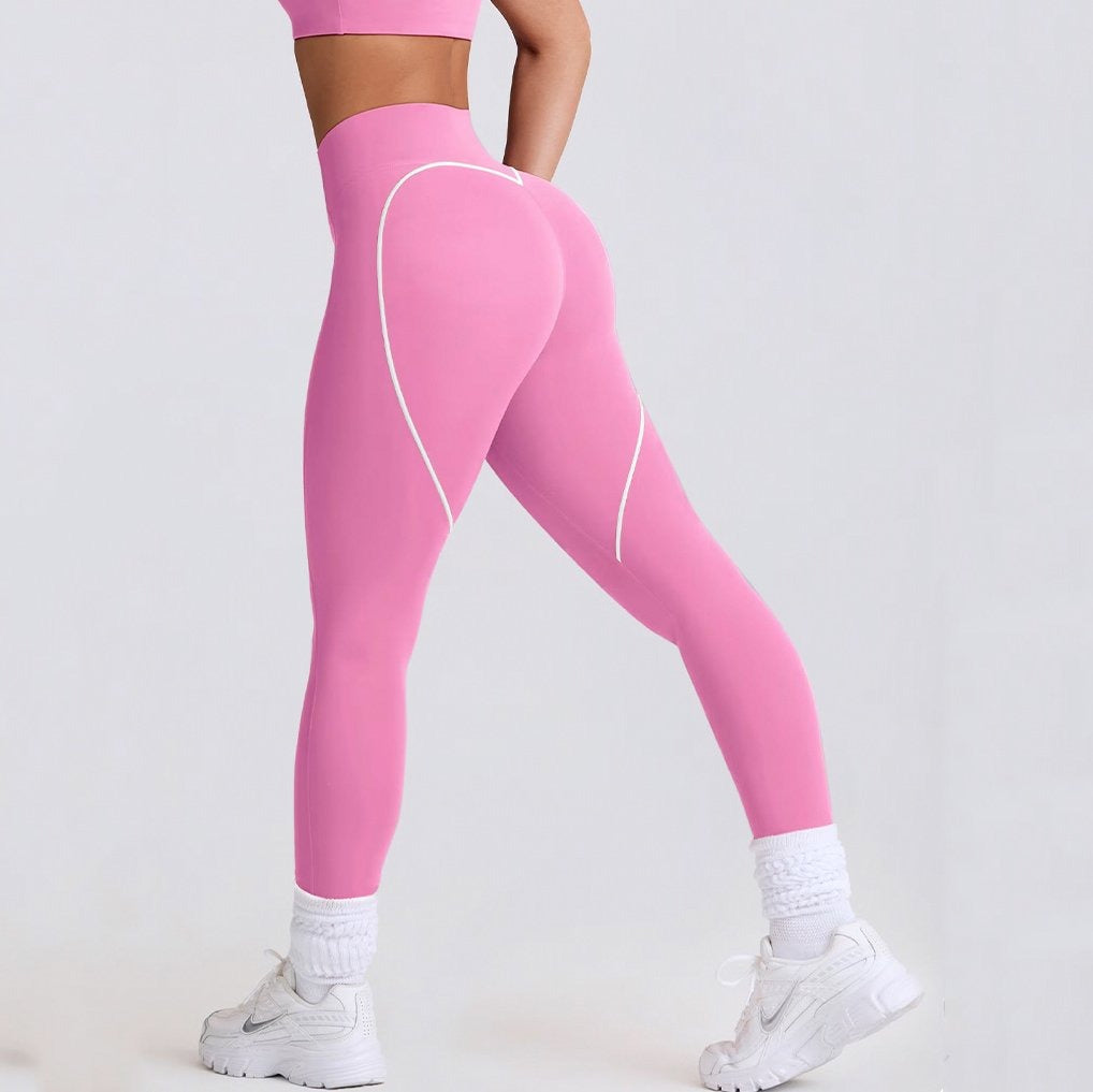 Love Peach Seamless Tight Hip-Lifting Yoga Leggings