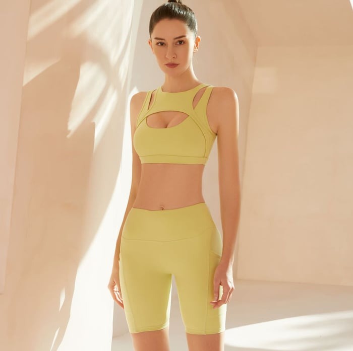 Stitching Cutout Yoga Vest Tops