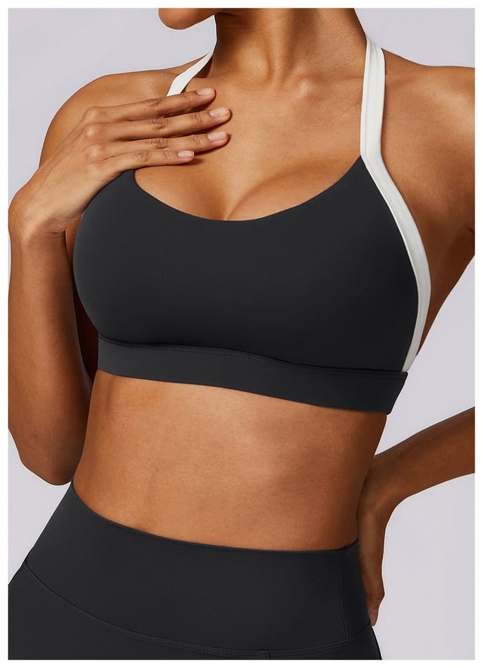 BREEHER Backless Vest Hip Lifting Two Piece Set Sports Suits