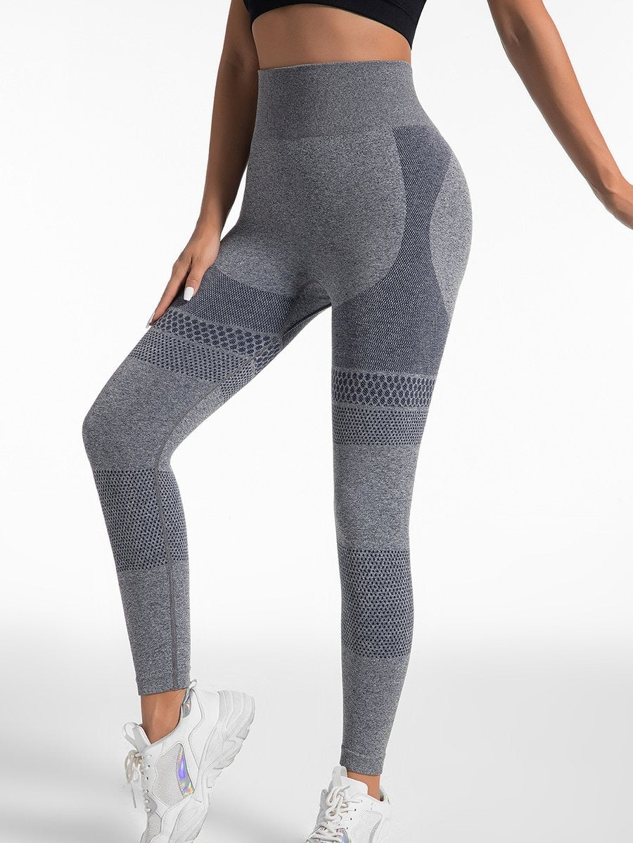 BREEHER Seamless High Waist Peach Hip Lifting Yoga Leggings