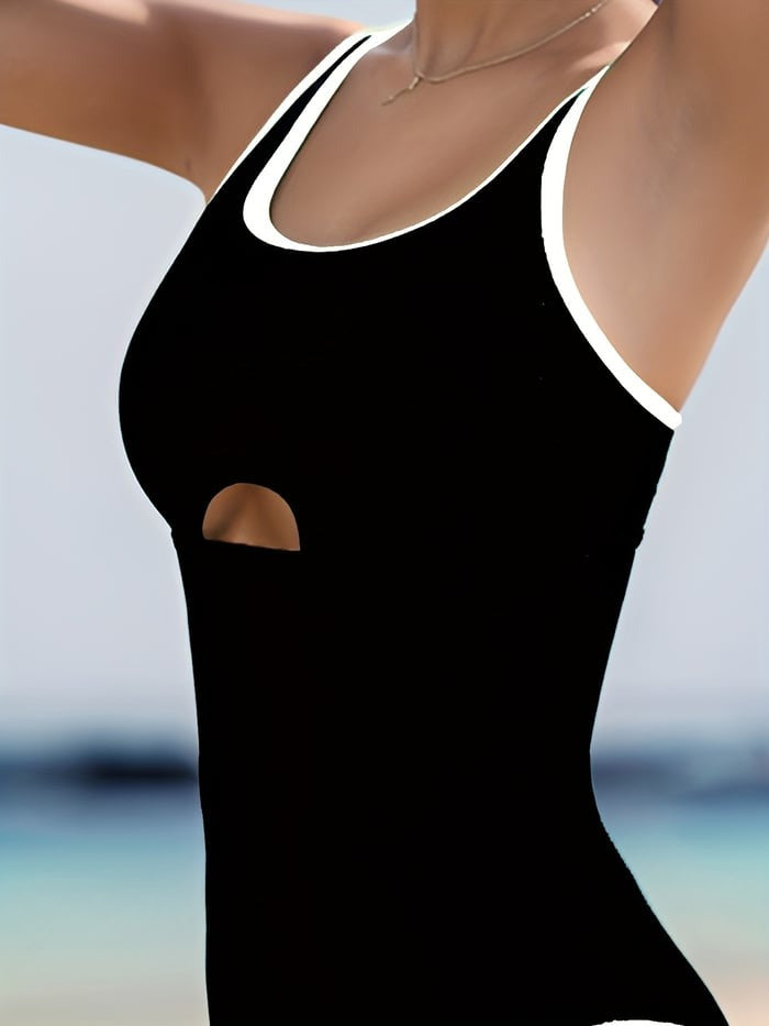 Hollowout One Piece Swimsuit