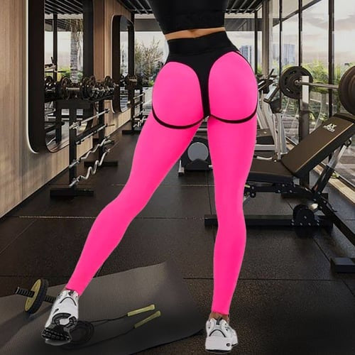 BREEHER Patchwork Quick Drying Hip Lifting Leggings