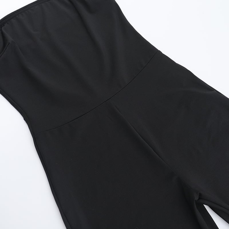 Sexy Suspender Backless Peach Hip Jumpsuit