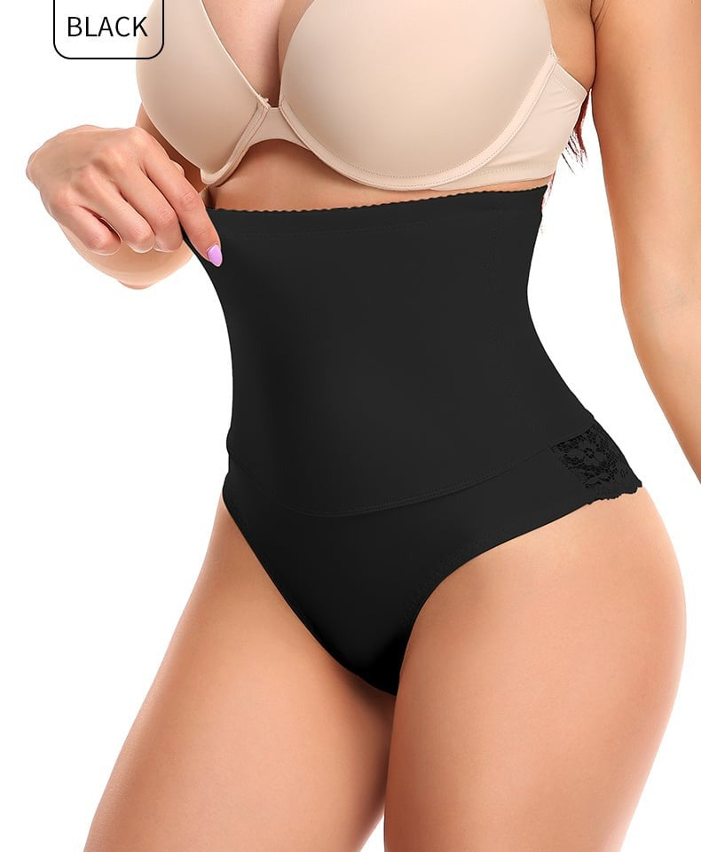 Lace Tummy Control High-Waisted Booty Lift Shaper Shorts