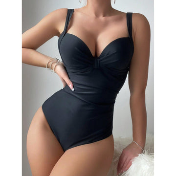 Classical Black One piece Swimsuit