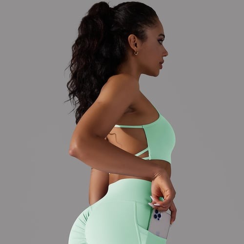 BREEHER Sexy Backless Strappy Sports Bras