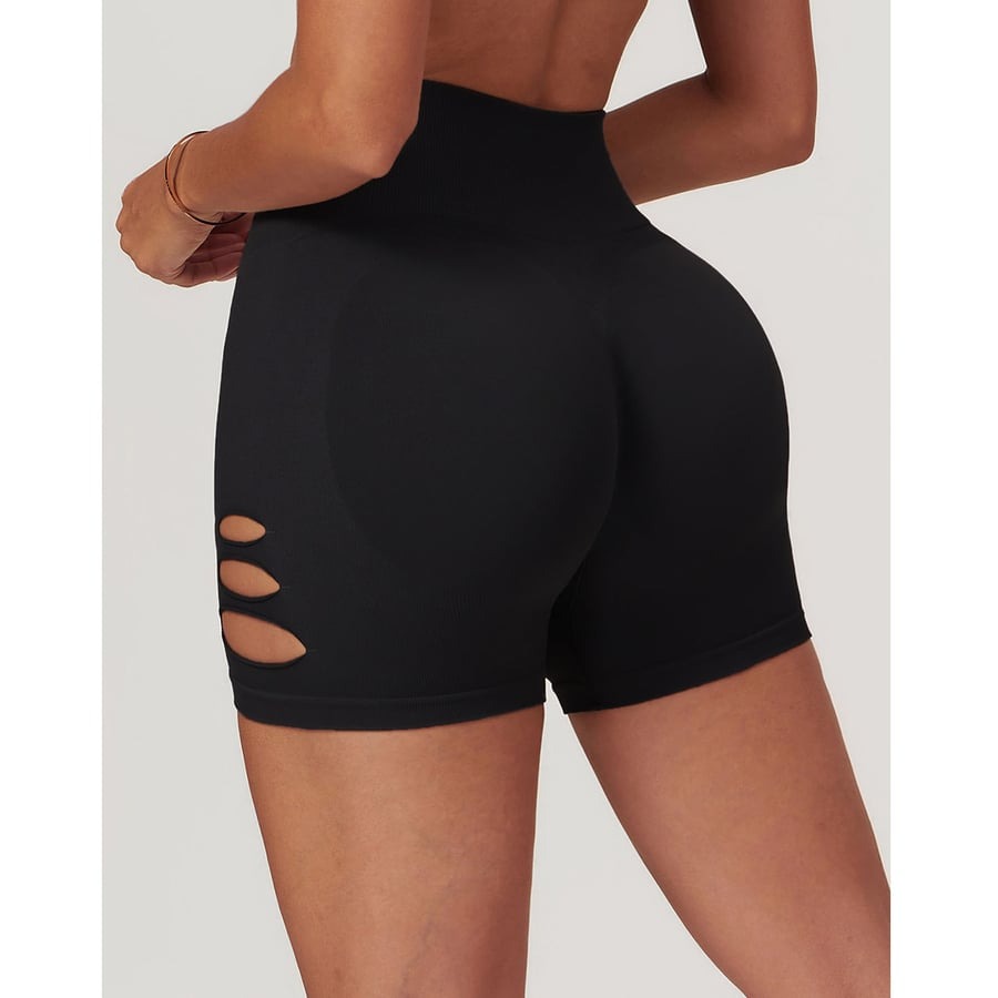 BREEHER Ripped Shape High Waist Hip Lifting Shorts