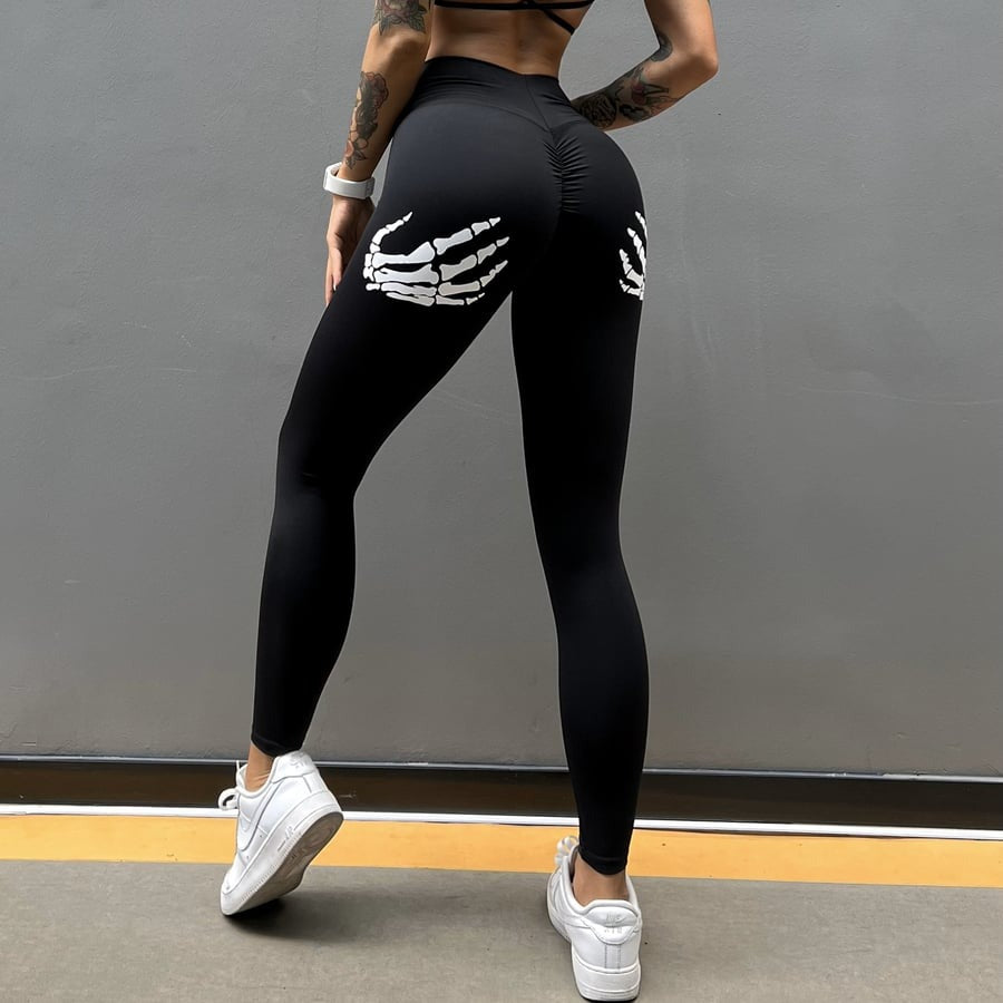 BREEHER Sexy Peach High Waist Tight Hip Lift Yoga Leggings
