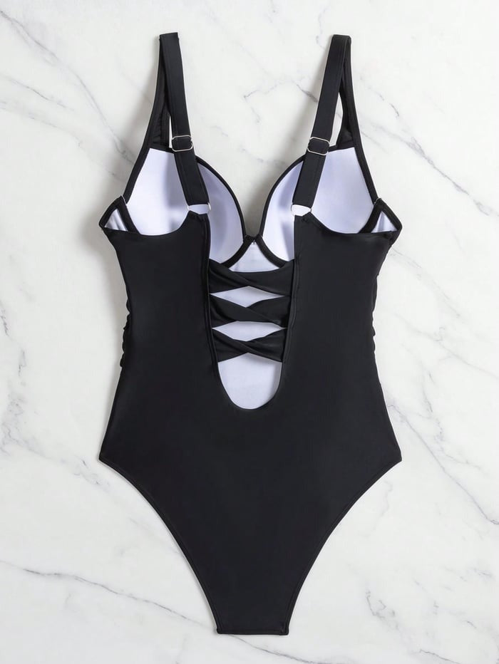 Classical Black One piece Swimsuit