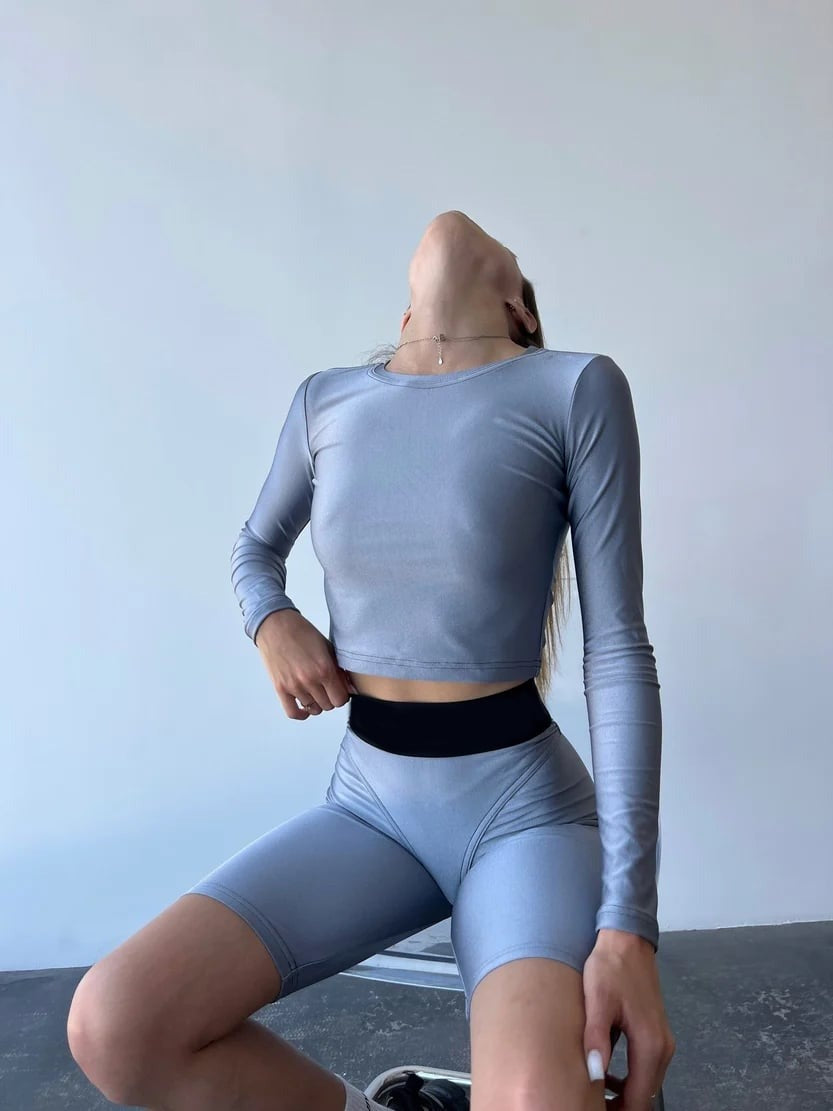 Sexy Solid Color Stitching Hip Lift Yoga Shorts