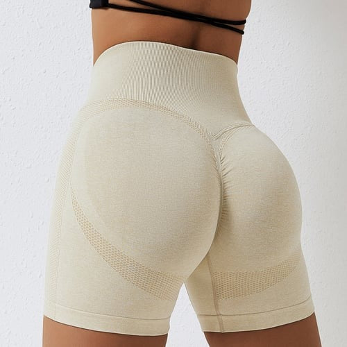 BREEHER Women High Waist Hip Lift Quick Dry Shorts
