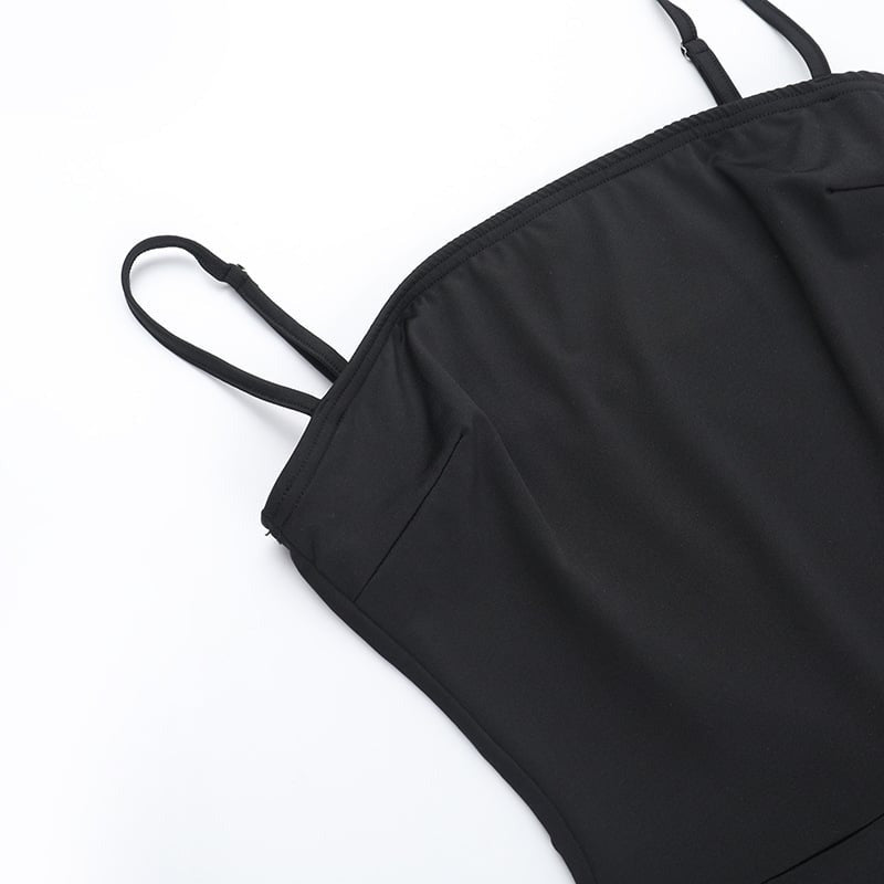 Sexy Suspender Backless Peach Hip Jumpsuit