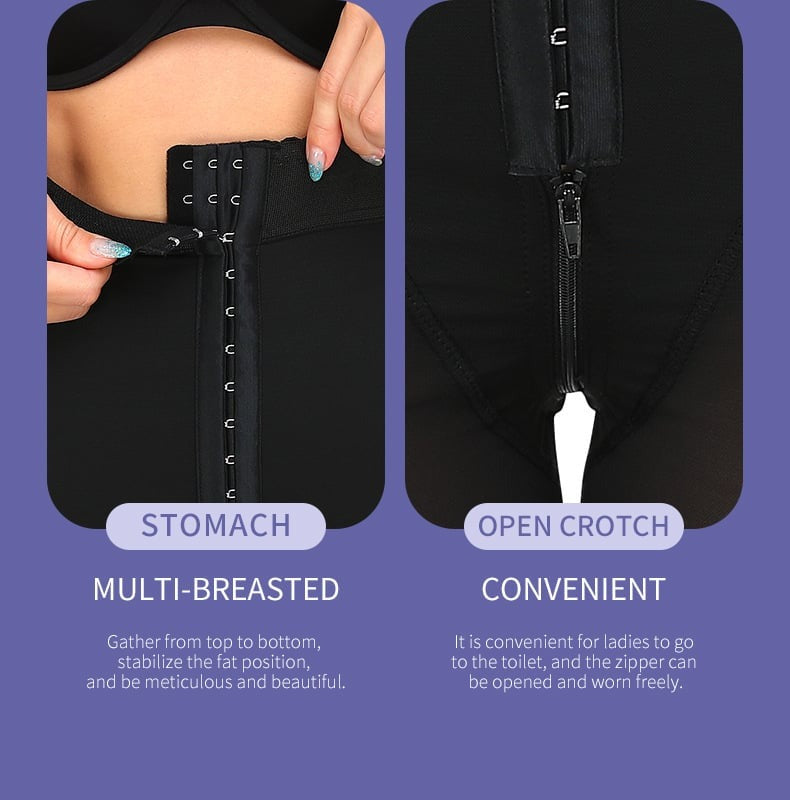 Hook Eyes Tummy Control Faja High-Waisted Booty Lift Shaper Shorts