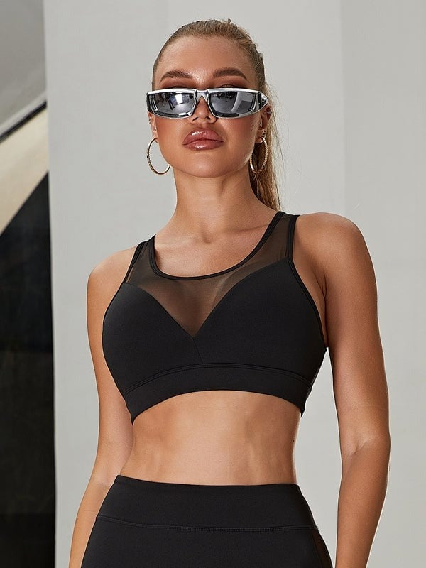 Mesh Splicing Sports Bras