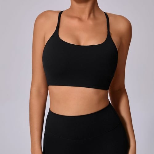 BREEHER Cross Straps Quick Drying Sports Bras
