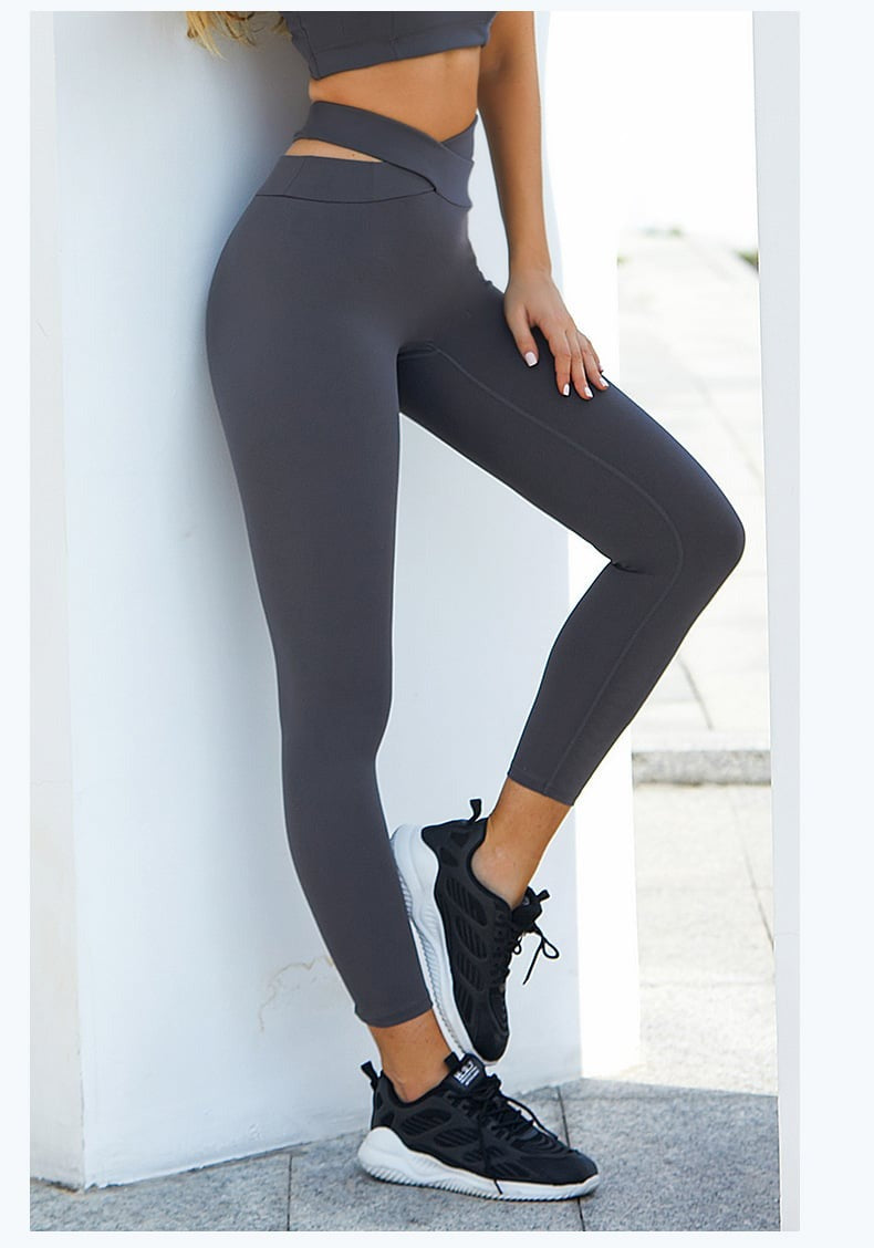 Hallow Stitching Hip-Lifting Yoga Leggings