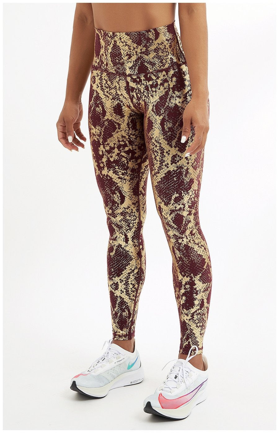 BREEHER Snake Pattern Printed Butt Lifting Leggings