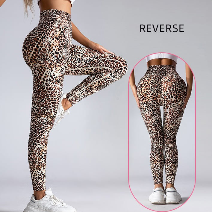 Sexy Leopard Printed Hip-Lifting Yoga Leggings