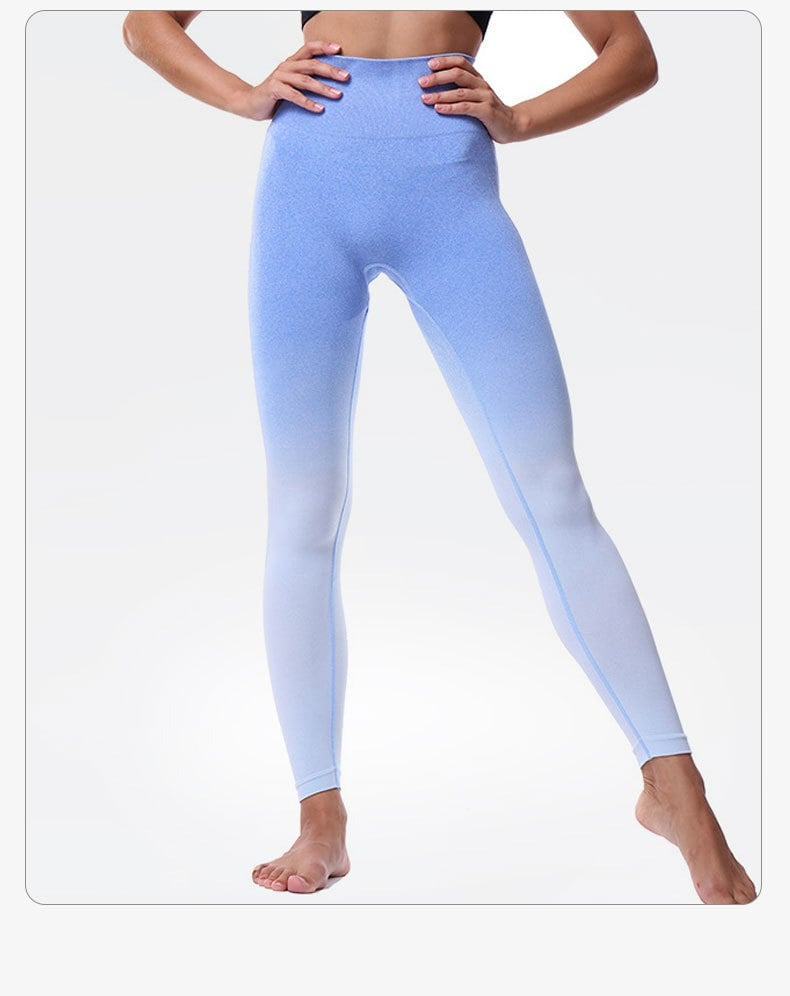BREEHER Gradient Color Hip Lifting Leggings