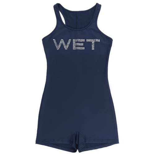 Water Drill Letters Tank Jumpsuit