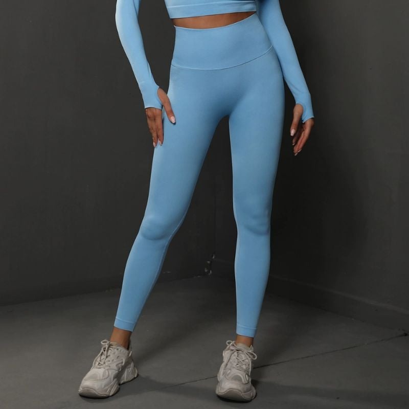 BREEHER Seamless High Waisted Hip Lift Leggings