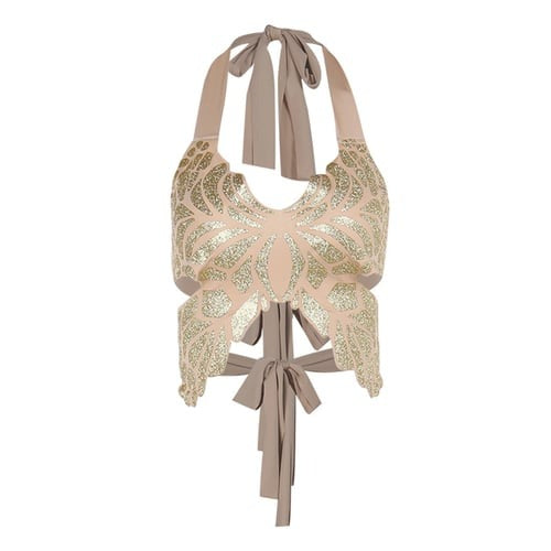 Butterfly Print V-Neck Halter Camisole Top