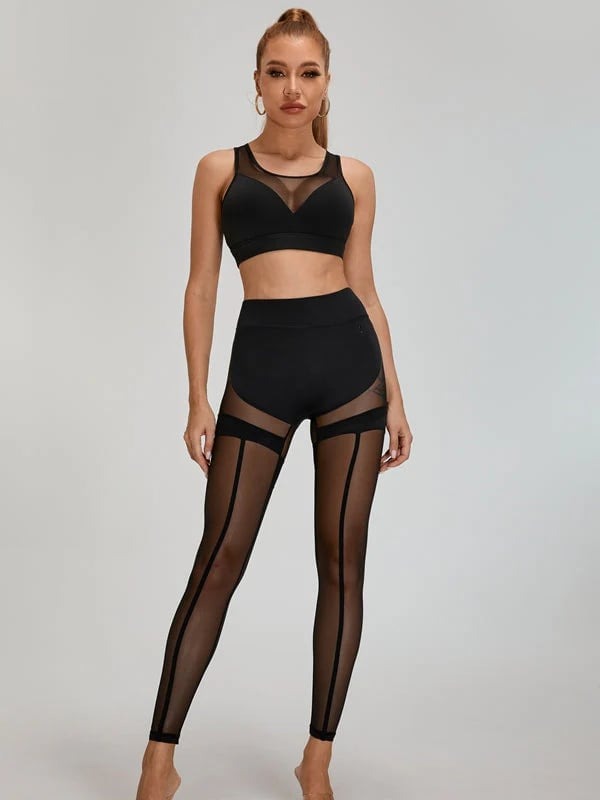Female Super Sexy Unique Mesh Hip-lift Leggings