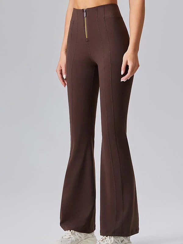 Female Sexy Denim Zipper Flare Leggings