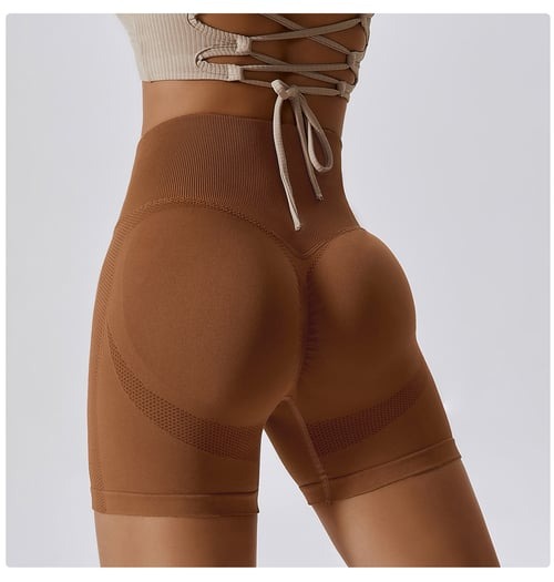 BREEHER Women High Waist Hip Lift Quick Dry Shorts
