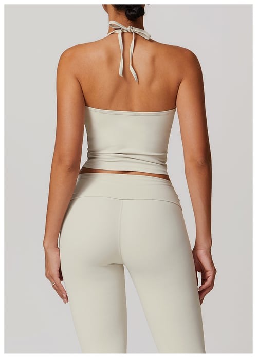 BREEHER Halter Neck Straps Seamless Sports Bras