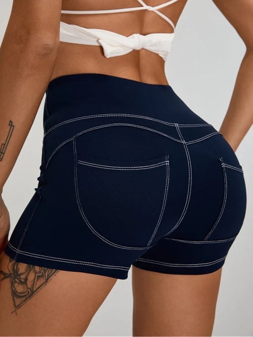 Female Sexy Denim Pocket Quick-dry Shorts