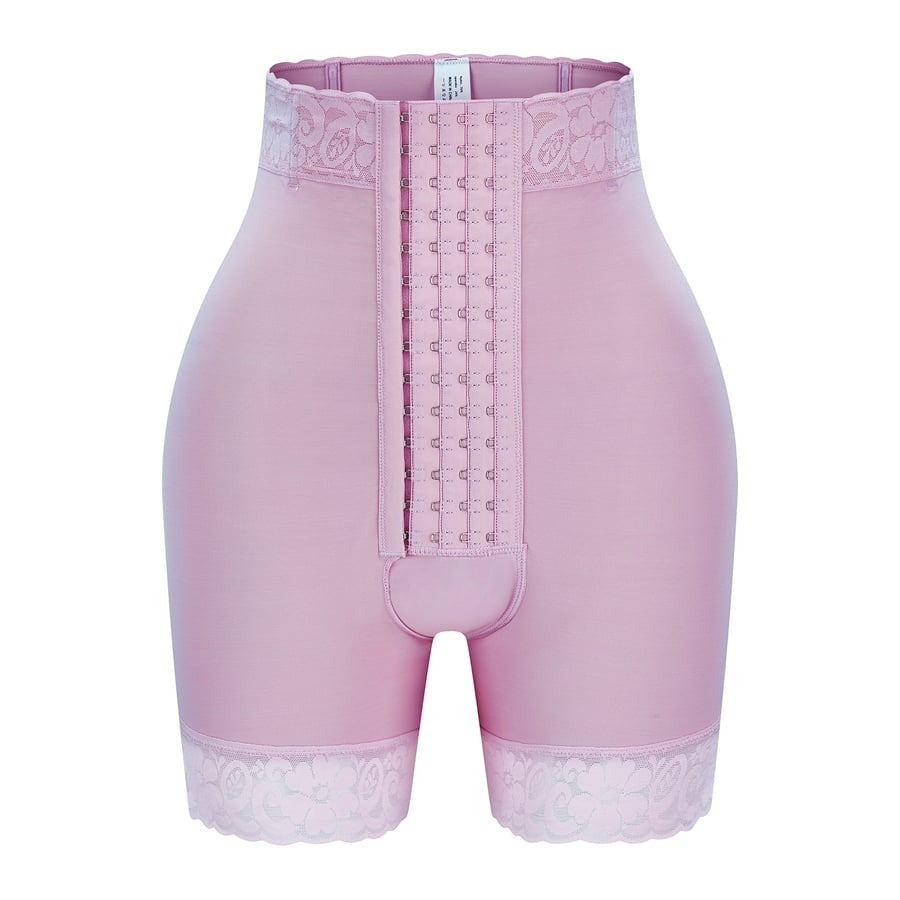Tummy Control High-Waisted Hook Eyes Booty Lift Shaper Shorts