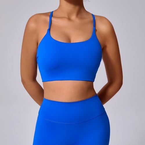 BREEHER Cross Straps Quick Drying Sports Bras