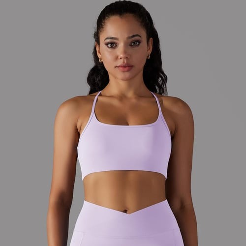 BREEHER Sexy Backless Strappy Sports Bras