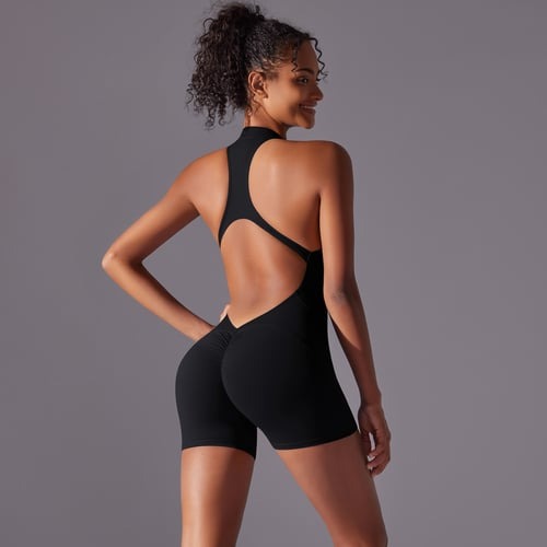 Sexy Halter Backless Hip-lifting Yoga Jumpsuit