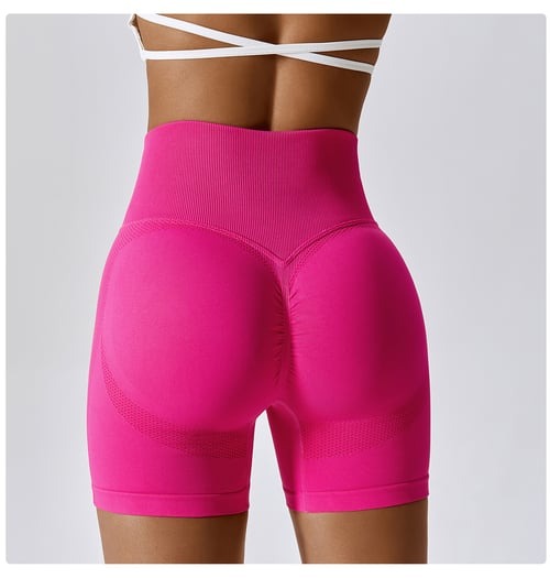 BREEHER Women High Waist Hip Lift Quick Dry Shorts