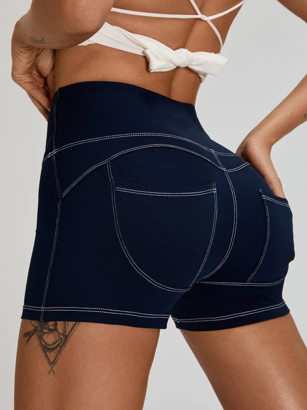 Female Sexy Denim Pocket Quick-dry Shorts