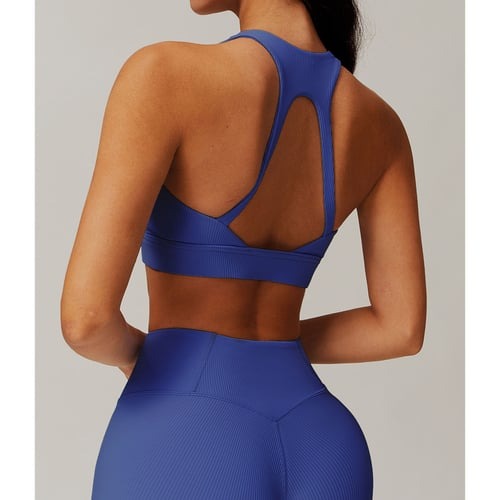 BREEHER U Neck Cross Straps Quick Drying Sports Bras