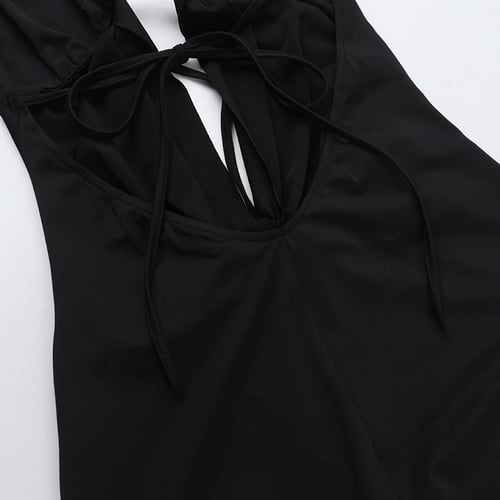 Sexy Suspender Deep V-neck Strappy Hollow Jumpsuit
