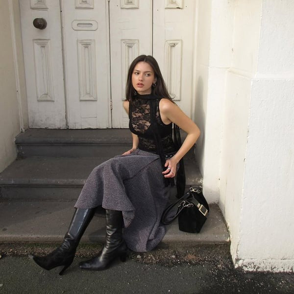 Sexy Lace See-Through Strapless Vest Top