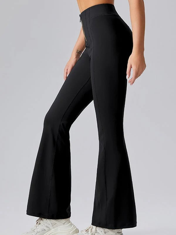 Female Sexy Denim Zipper Flare Leggings