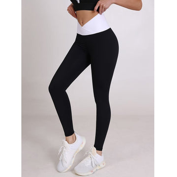 Female Color Blocking Fitness Leggings