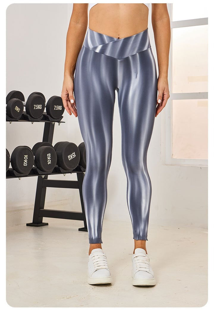 BREEHER Gradient V Waist Shaping Hip Lifting Leggings