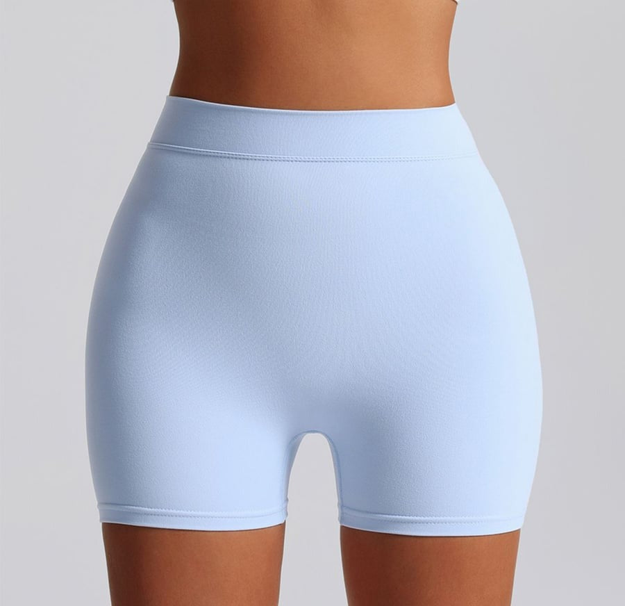 Back V High Waist Hip Lifting Yoga Shorts