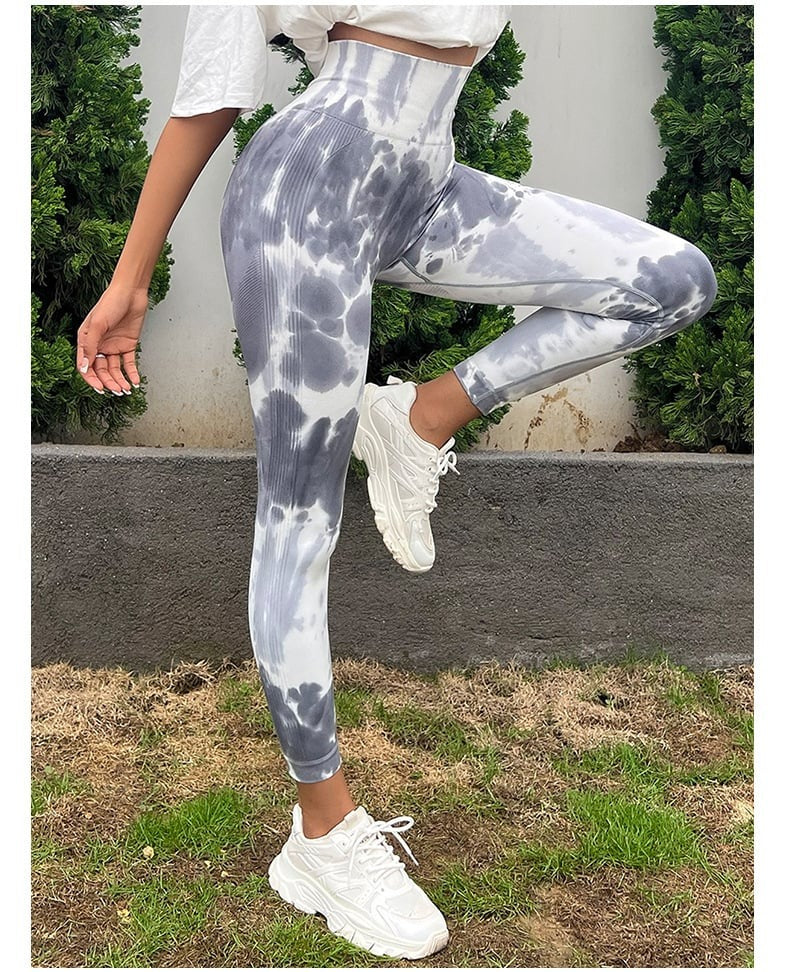 BREEHER Gradient High Waist Shaping Hip Lifting Leggings