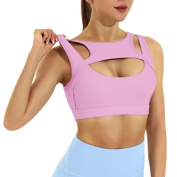 Stitching Cutout Yoga Vest Tops